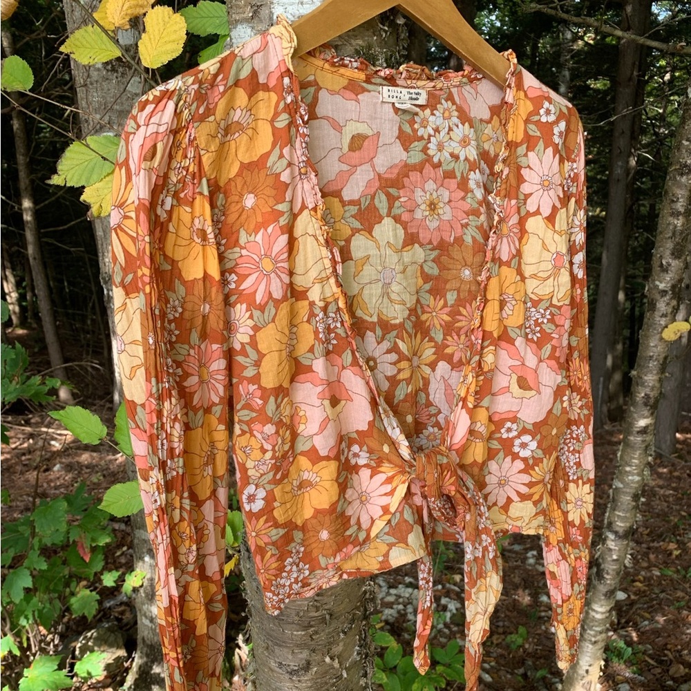 Billabong x The Salty Blonde ‘Float On’ tie front top